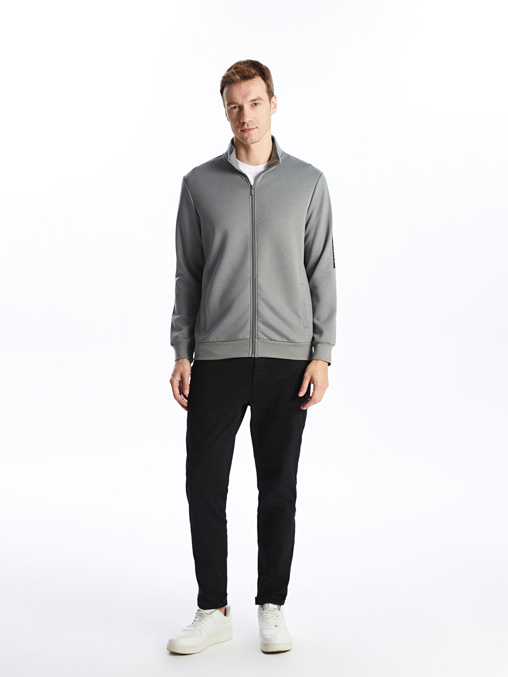 Funnel Neck Men's Sweatshirt -S50818Z8-YLT