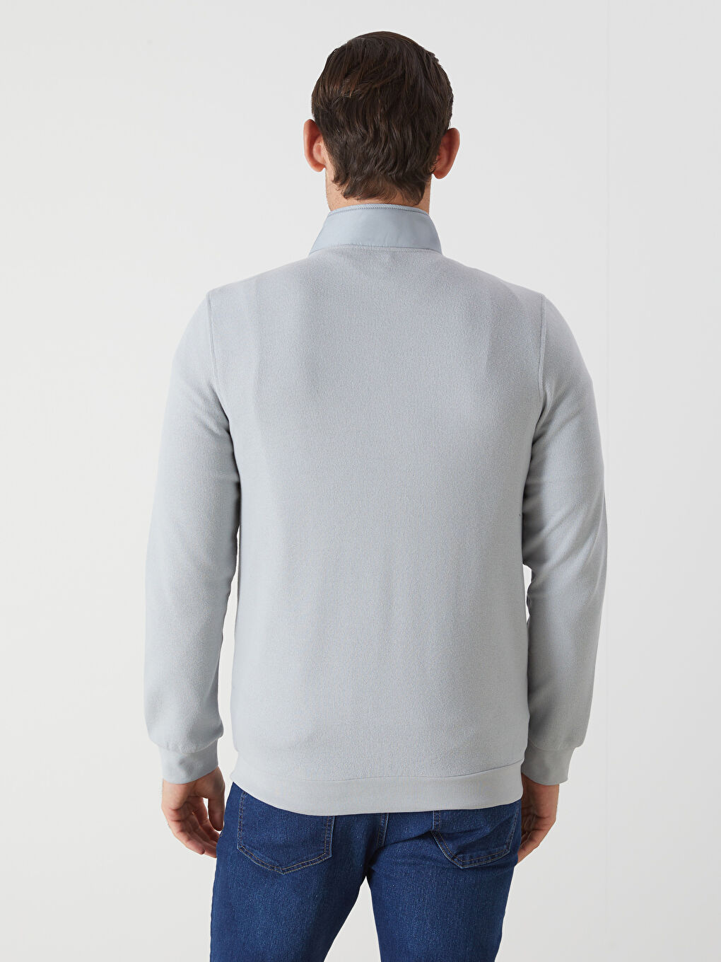 Standard Fit Funnel Neck Men's Coat -S50830Z8-YEG