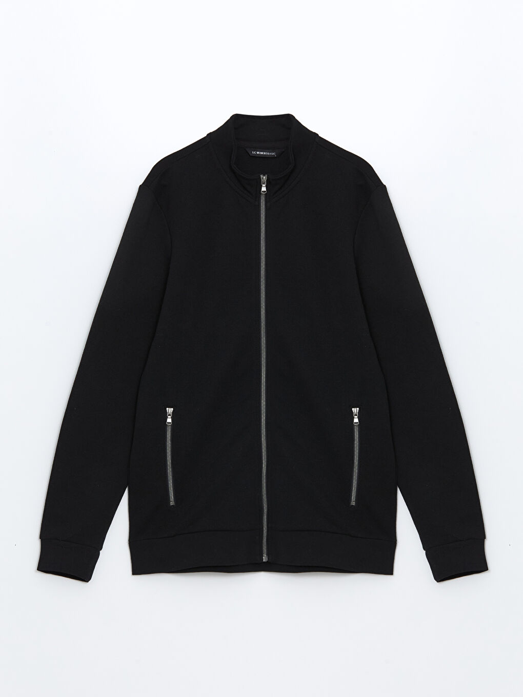 Stand Up Collar Long Sleeve Men's Zippered Sweatshirt -S50831Z8-CVL
