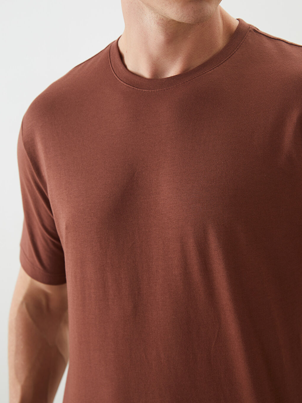 Crew Neck Short Sleeve Combed Cotton Men's T-shirt -S50839Z8-Z4G