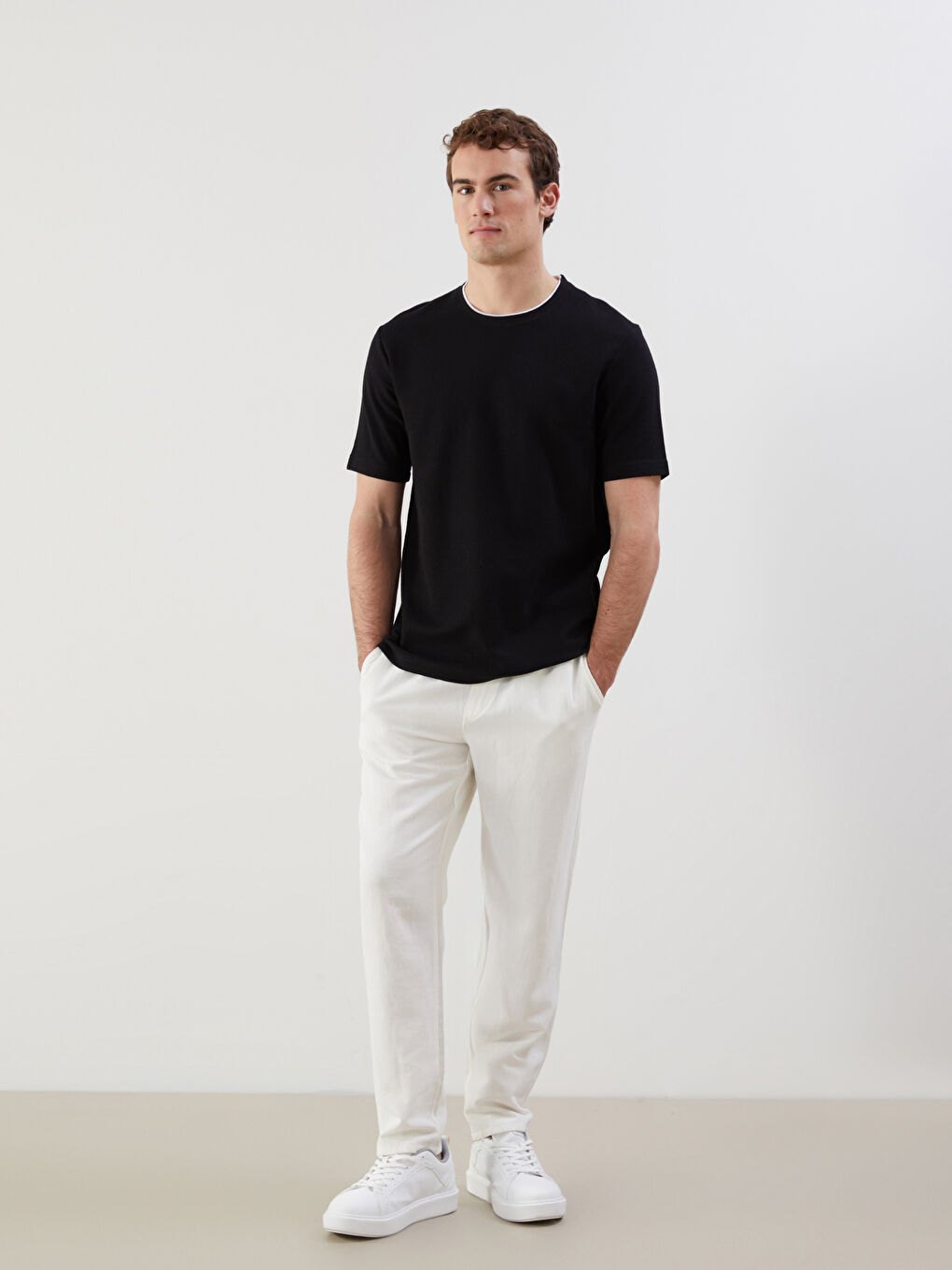Crew Neck Short Sleeve Men's T-shirt -S50840Z8-CVL