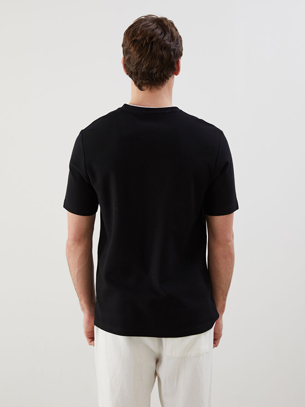 Crew Neck Short Sleeve Men's T-shirt -S50840Z8-CVL