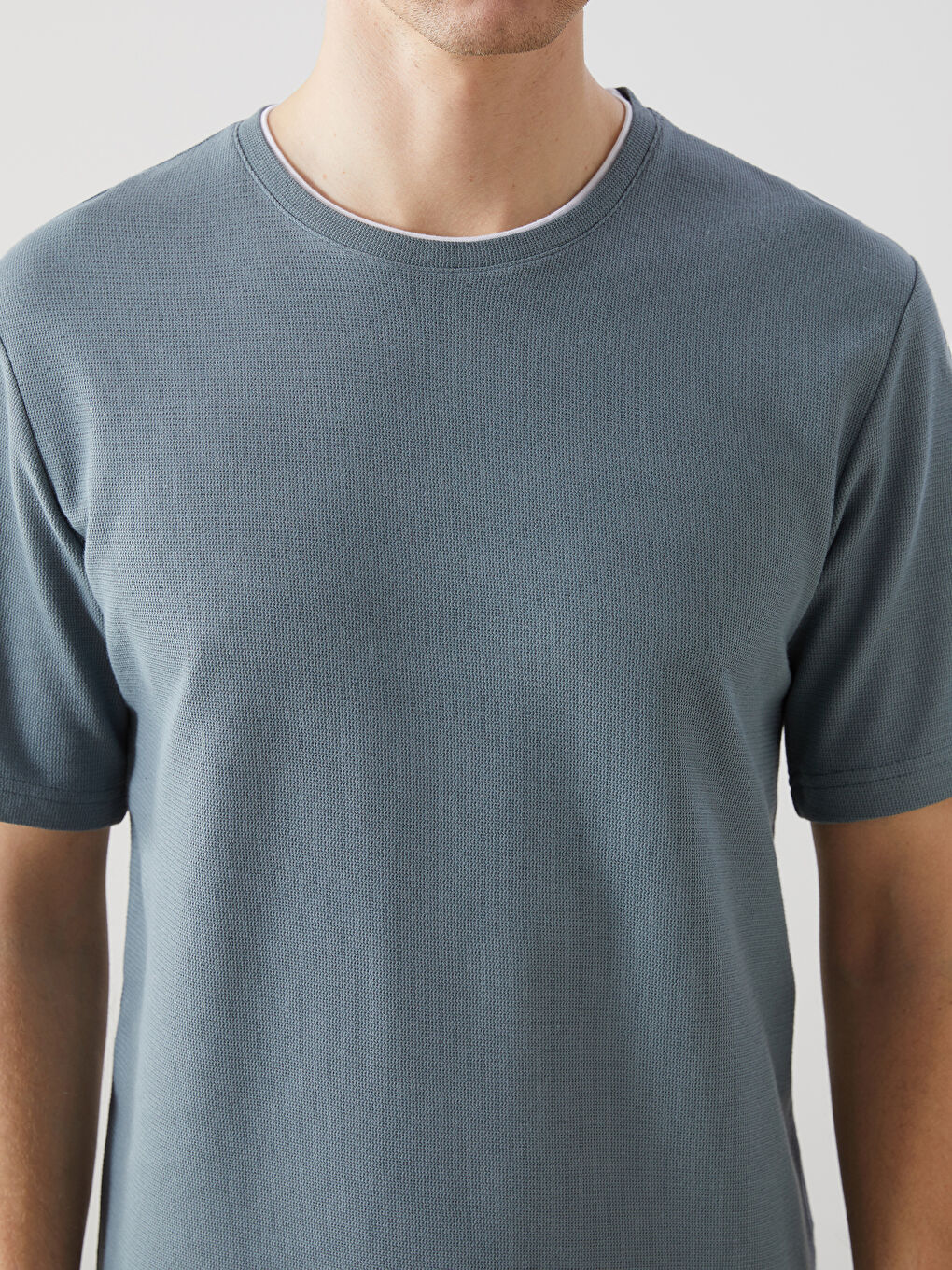 Crew Neck Short Sleeve Men's T-shirt -S50840Z8-Y8Q