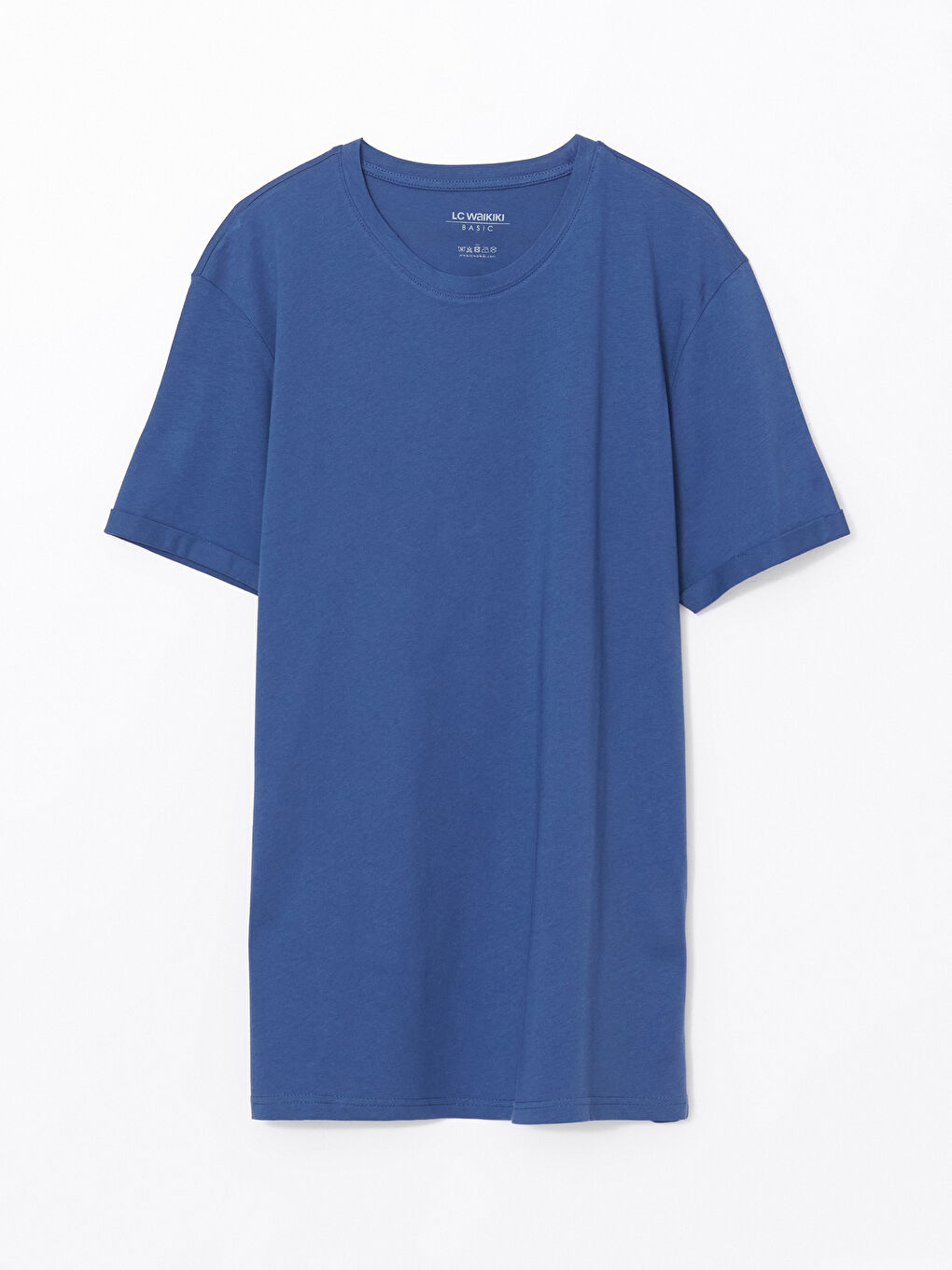 Crew Neck Short Sleeve Combed Cotton Men's T-shirt -S50842Z8-YVY