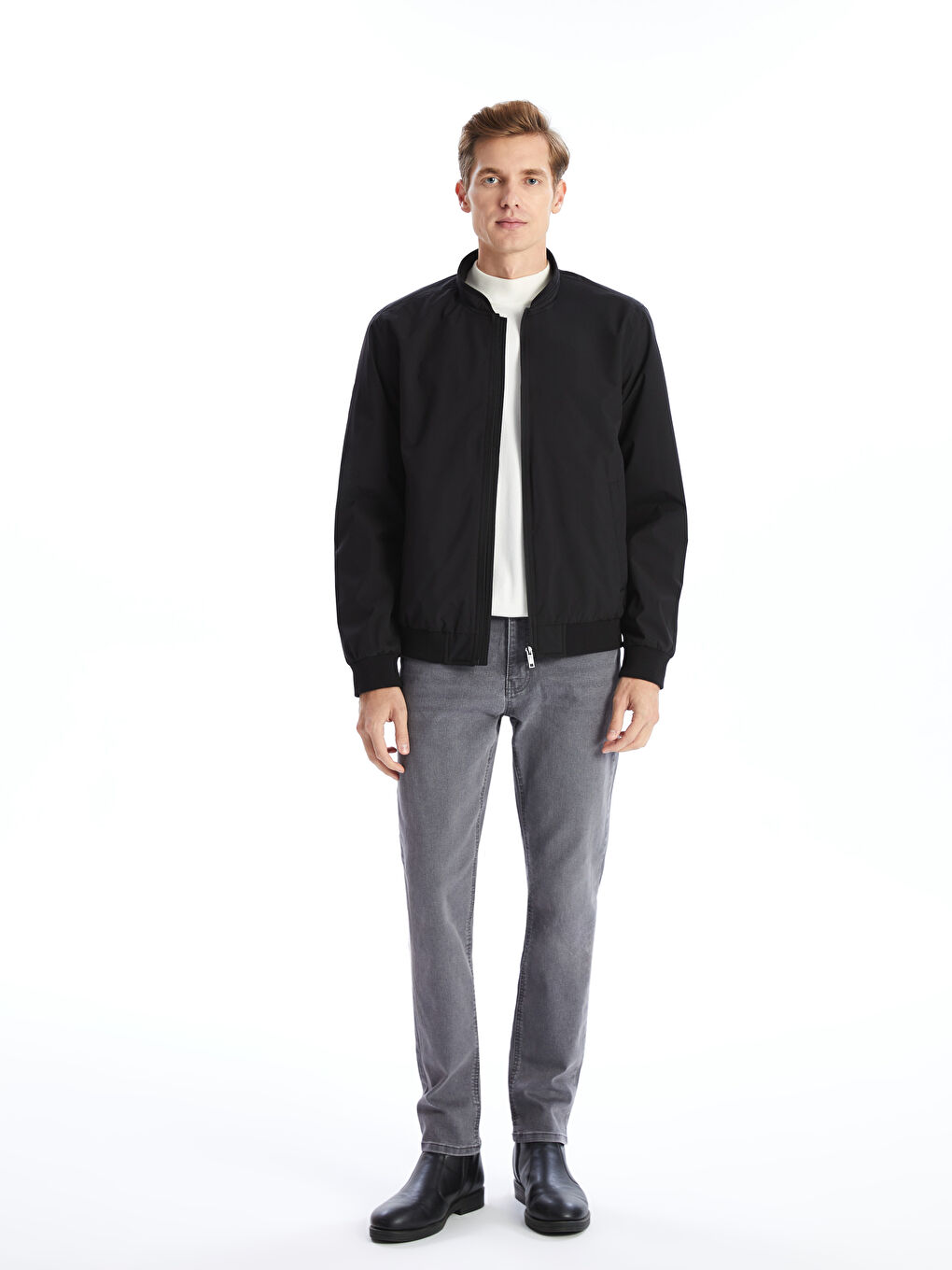 Standard Fit College Collar Men's Coat -S50844Z8-CVL