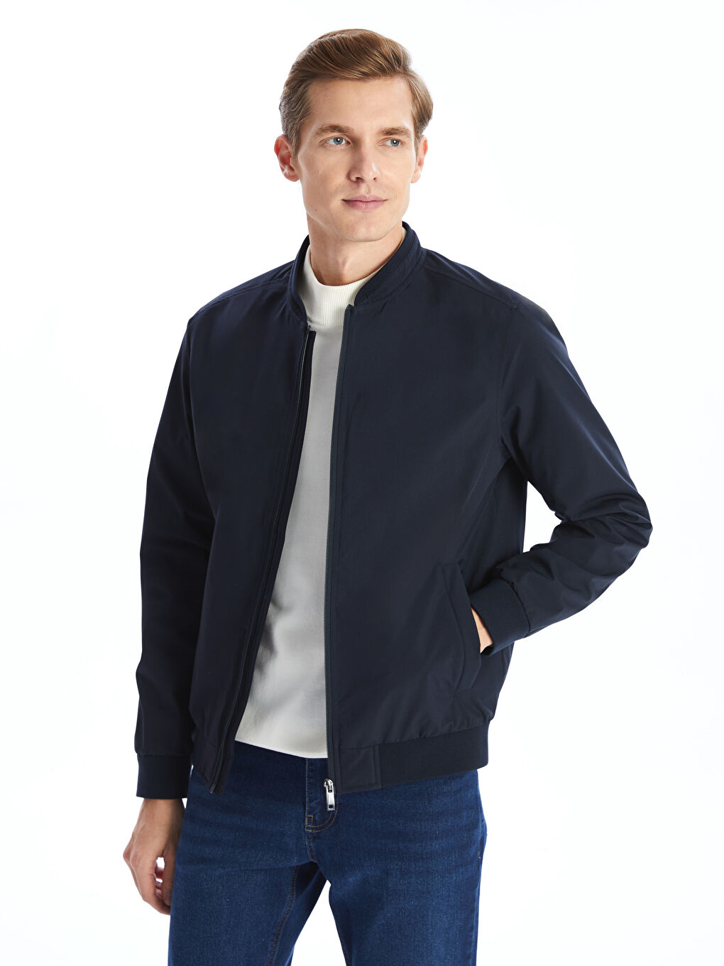 Standard Fit College Collar Men's Coat -S50844Z8-RFD