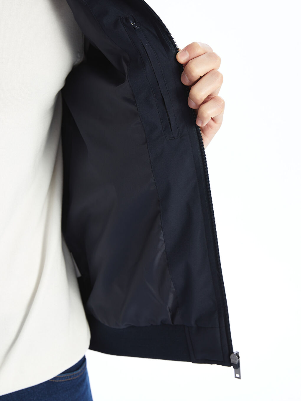 Standard Fit College Collar Men's Coat -S50844Z8-RFD