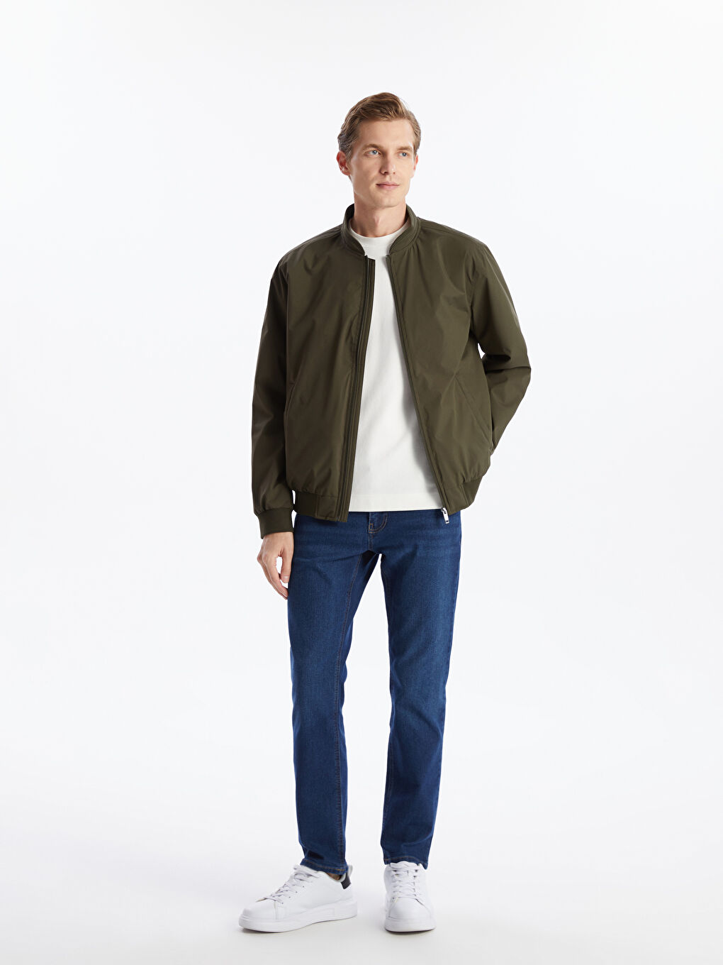 Standard Fit College Collar Men's Coat-1