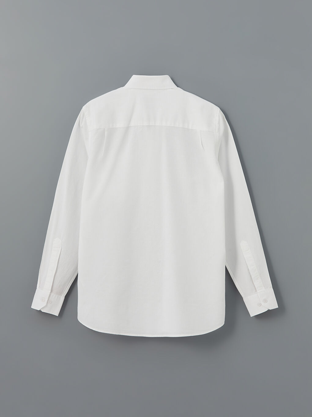 Regular Fit Long Sleeve Oxford Men's Shirt -S50854Z8-Q6K