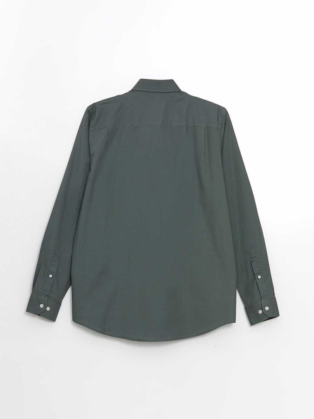 Regular Fit Long Sleeve Oxford Men's Shirt -S50854Z8-SWL