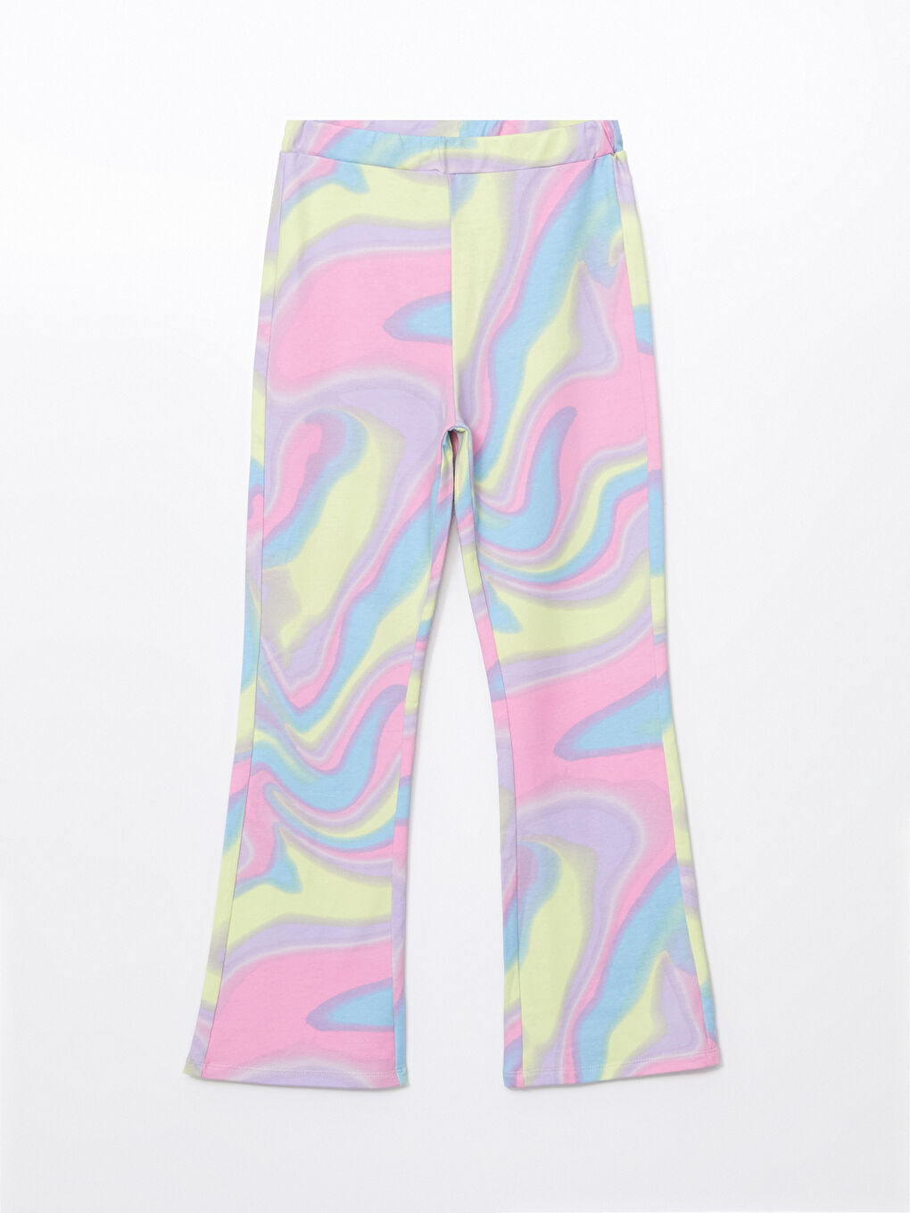 Elasticated Waist Flared Leg Girls' Leggings -S50856Z4-F9C