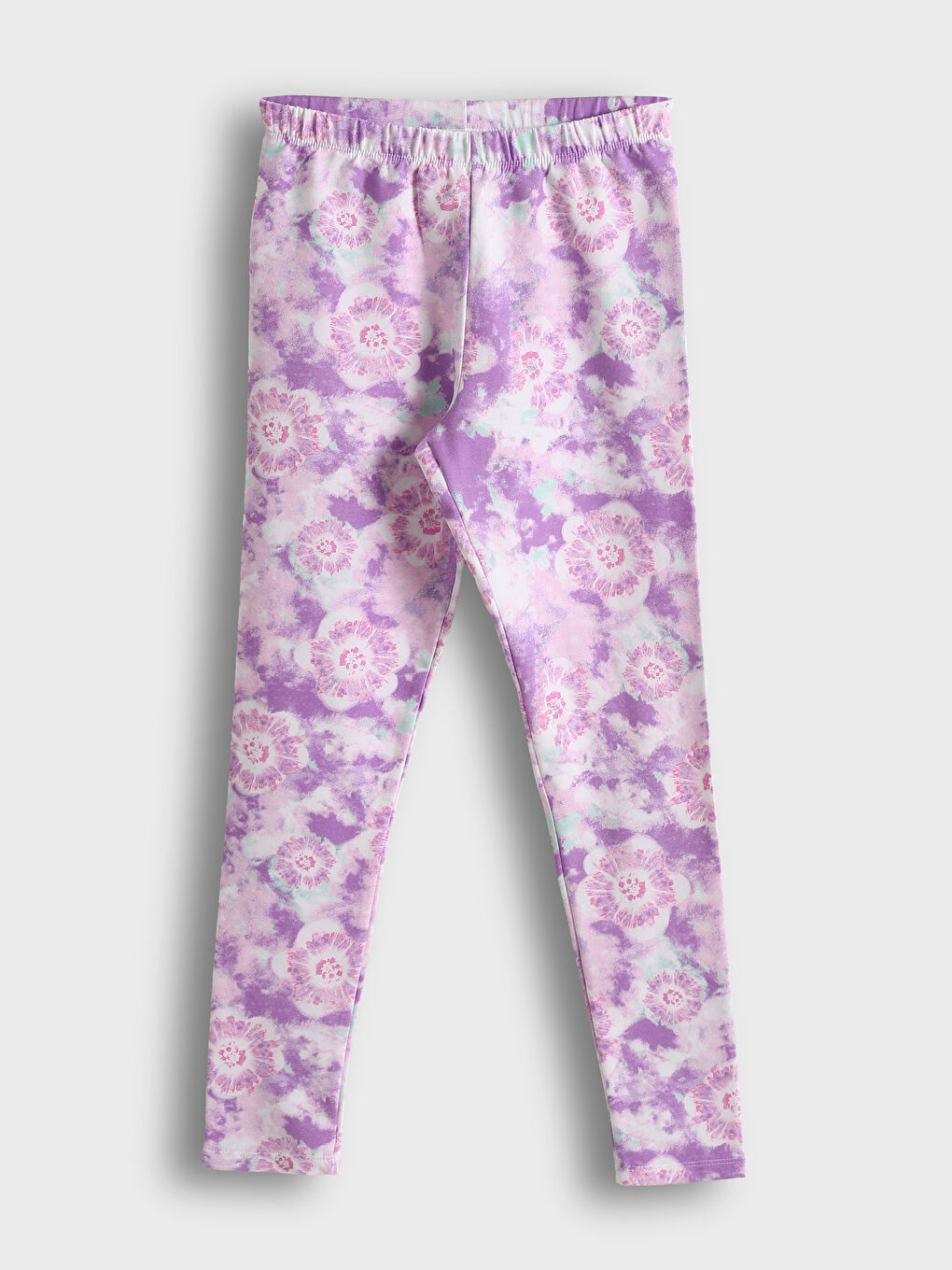 Elastic Waist Batik Patterned Girls Tights -S50865Z4-F9C