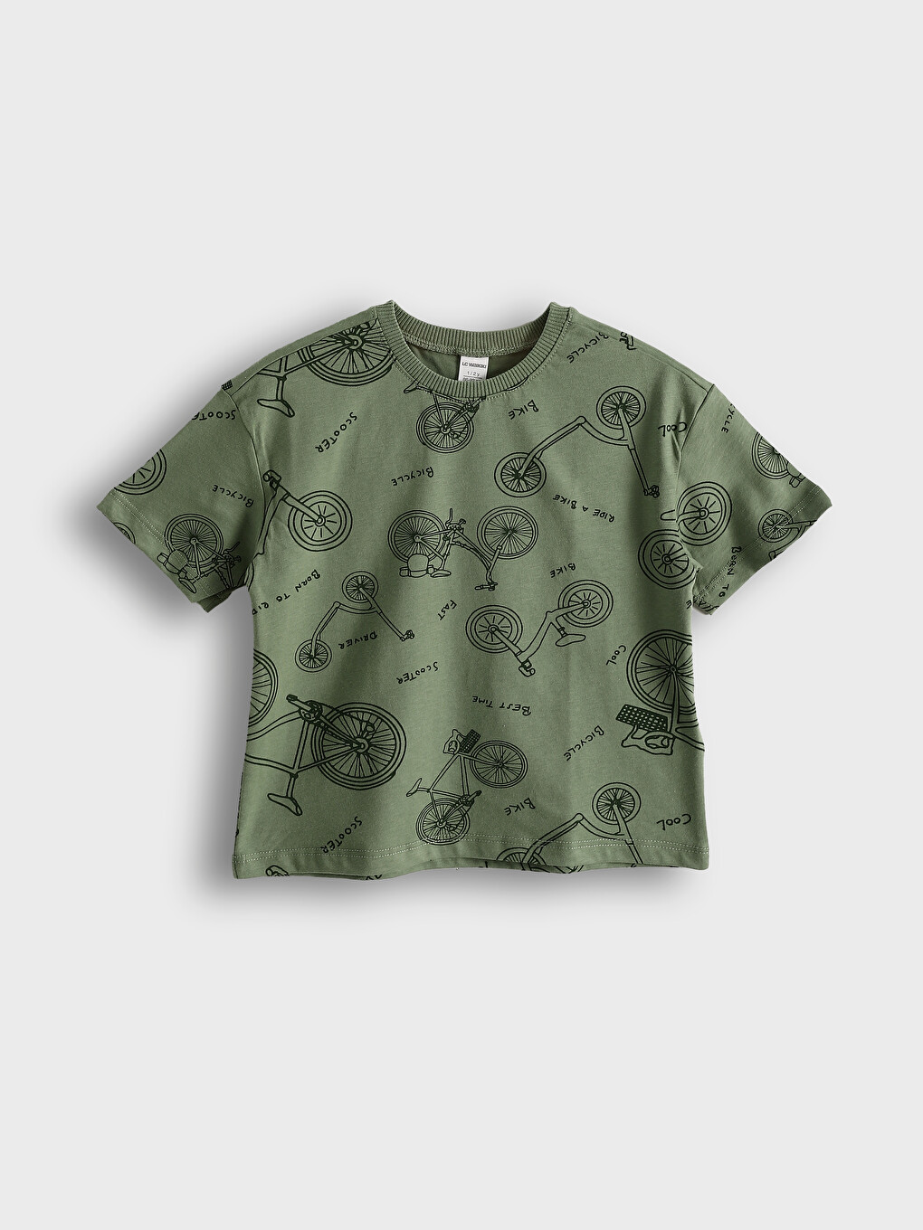 Crew Neck Short Sleeve Printed Baby Boys' T-shirt 2 Pack-1