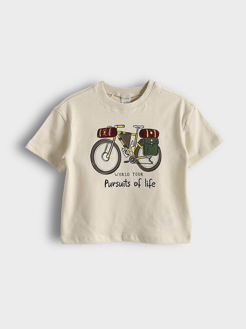 Crew Neck Short Sleeve Printed Baby Boys' T-shirt 2 Pack-2