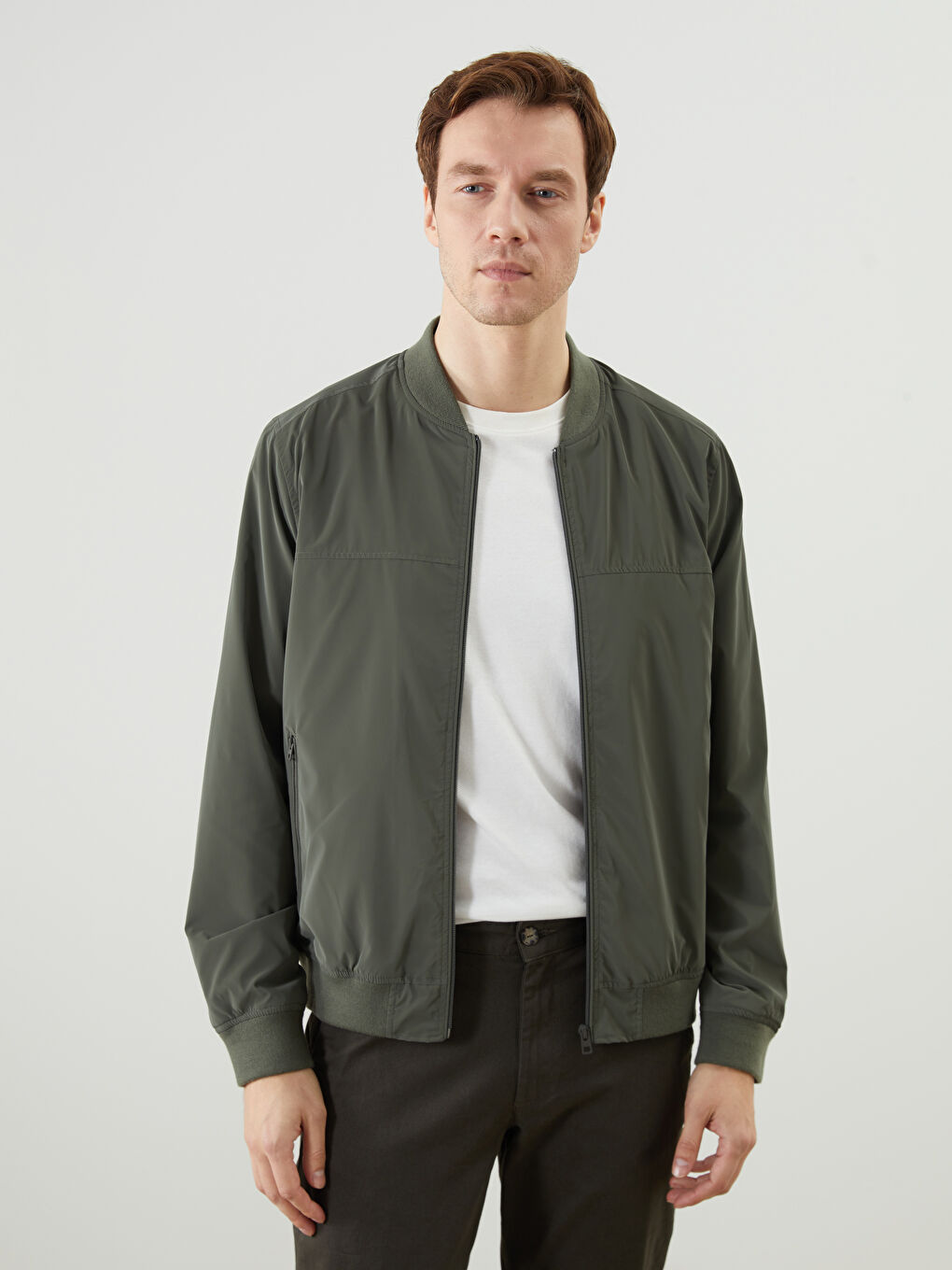 Standard Fit College Collar Men's Coat -S50876Z8-KTB
