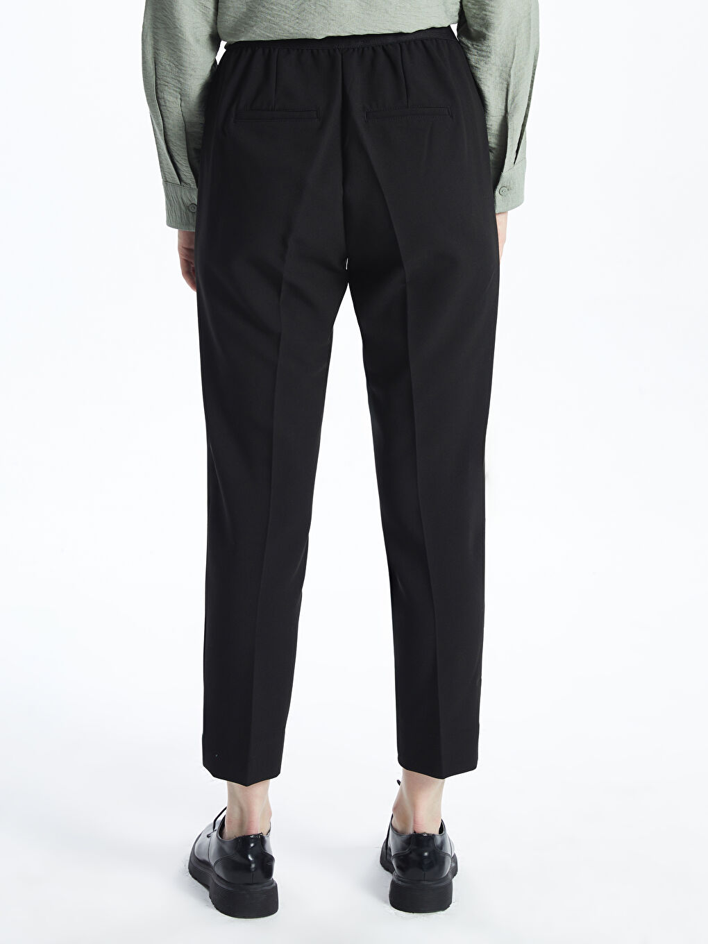 Elasticated Waist Women's Trousers -W4HO51Z8-CVL