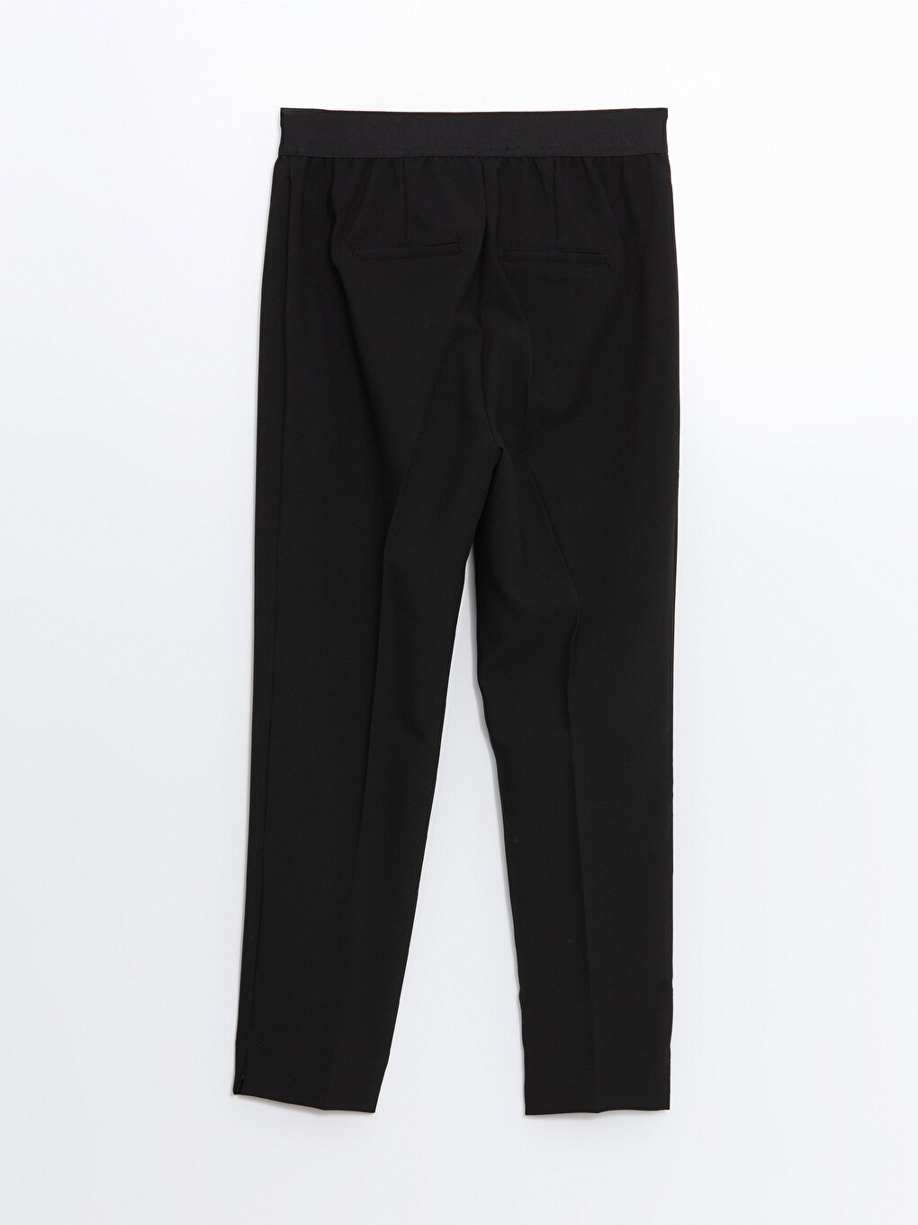 Siyah Beli Lastikli Kadın Pantolon-5