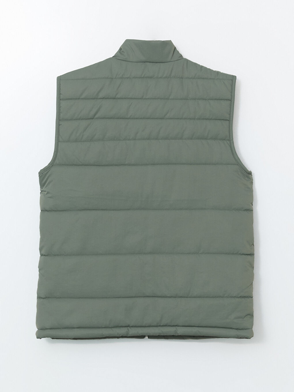 Yeşil Standart Kalıp Dik Yaka Erkek Şişme Yelek-7