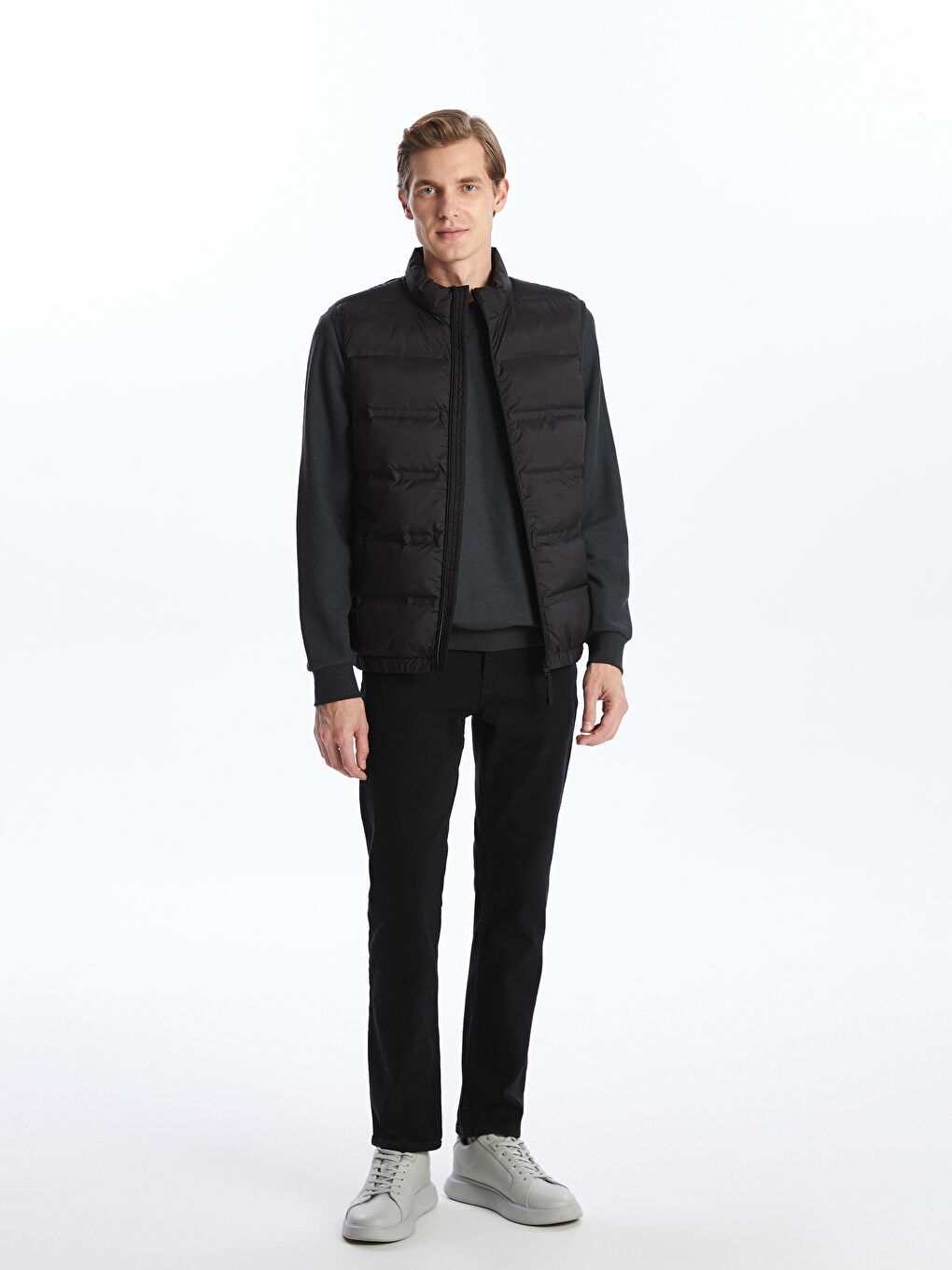 LCWAIKIKI Classic Standard Fit Funnel Neck Men's Puffer Gilet -S50908Z8-CVL