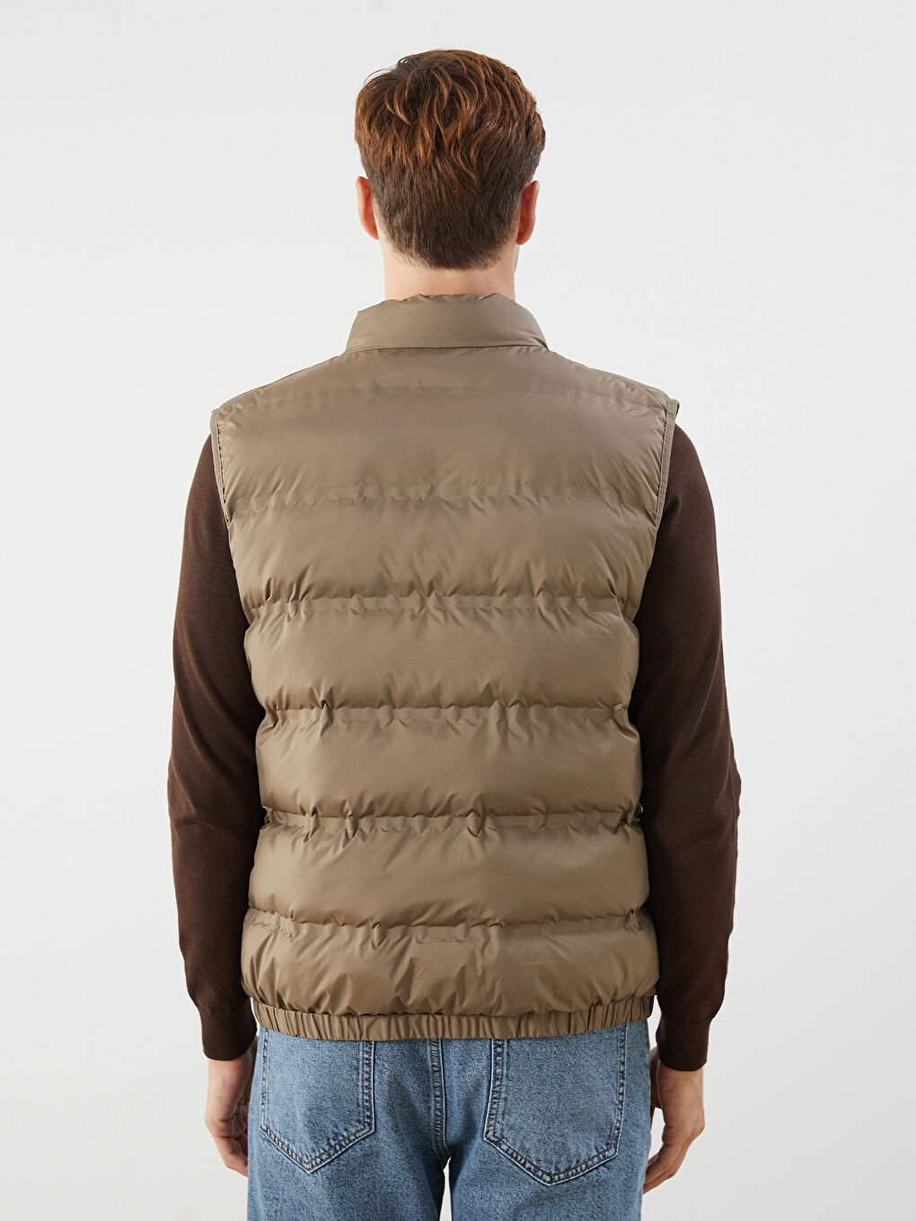 LCWAIKIKI Classic Standard Fit Funnel Neck Men's Puffer Gilet -S50908Z8-YEE