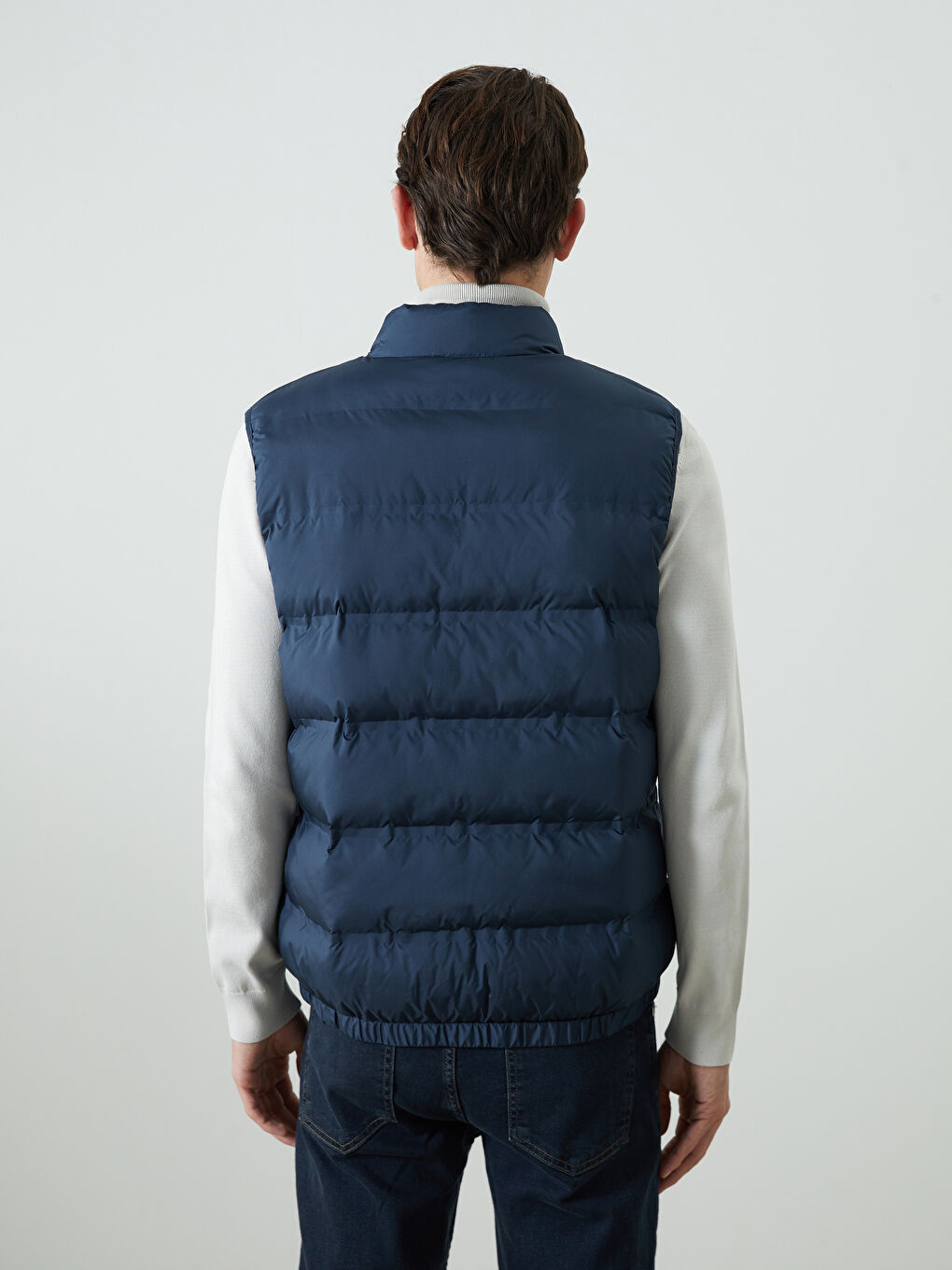 Standard Fit Funnel Neck Men's Puffer Gilet -S50908Z8-YMZ