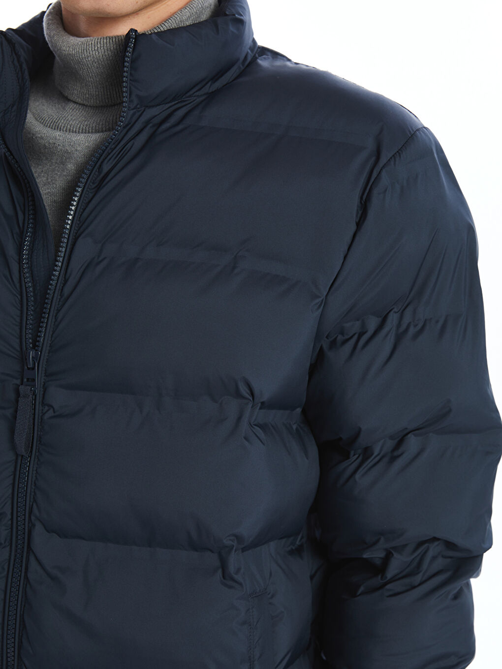 Standard Fit Funnel Neck Men's Puffer Coat -S50909Z8-YMZ