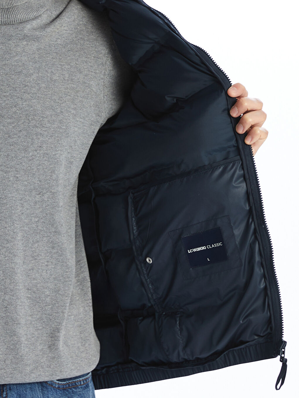 Standard Fit Funnel Neck Men's Puffer Coat -S50909Z8-YMZ