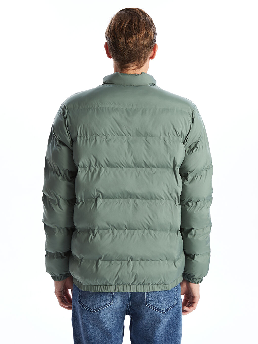 Standard Fit Funnel Neck Men's Puffer Coat -S50909Z8-TPM