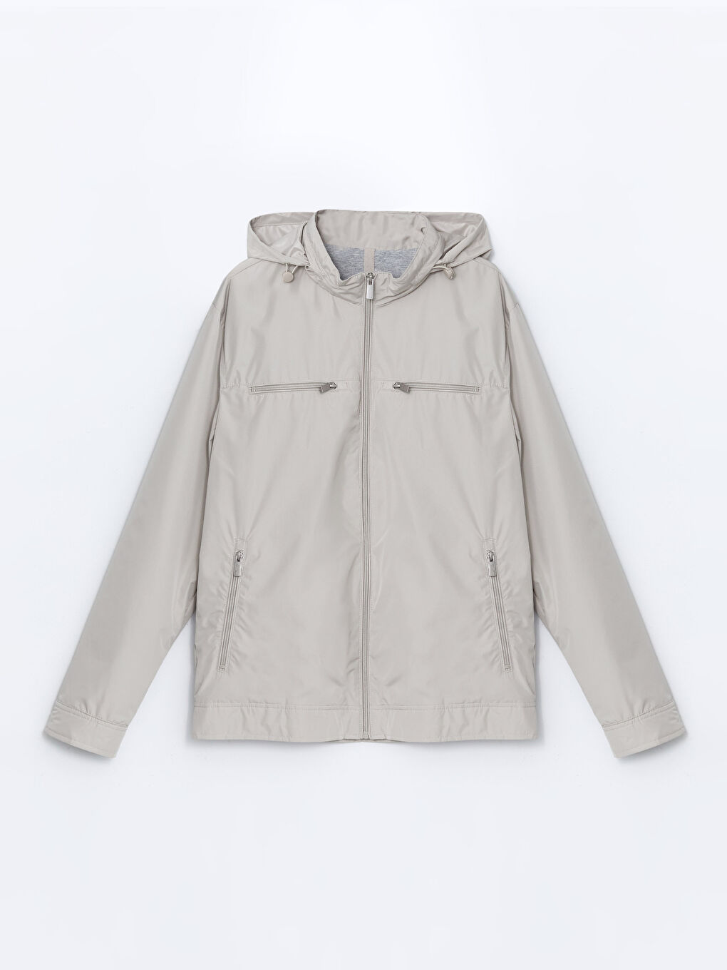 Standard Fit Funnel Neck Men's Thin Coat -S50914Z8-S0L