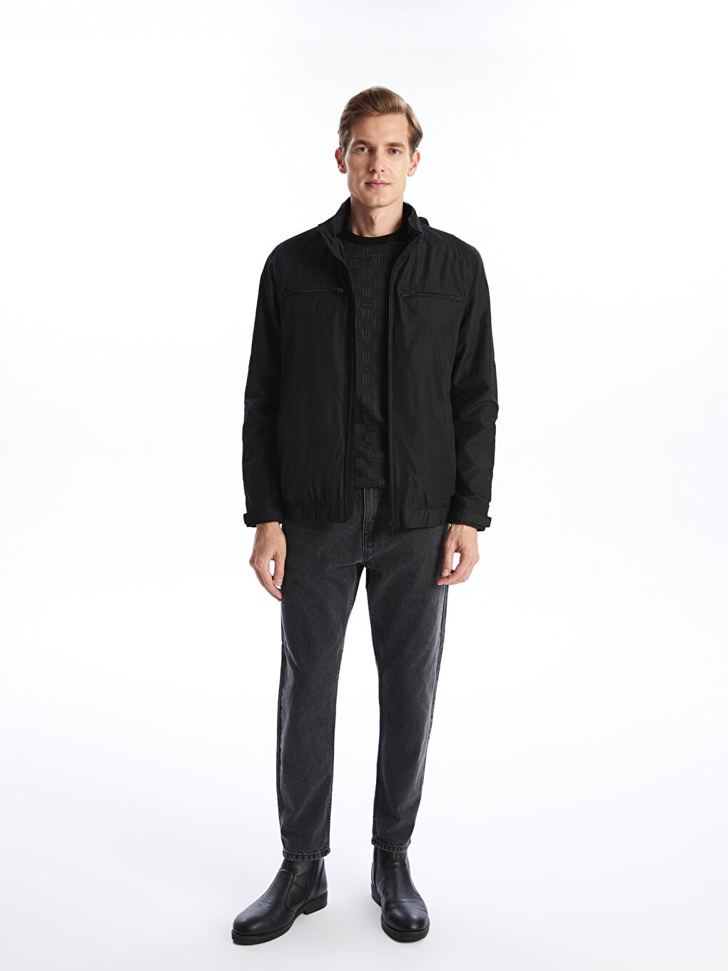 Standard Fit Hooded Men's Coat -S50916Z8-CVL