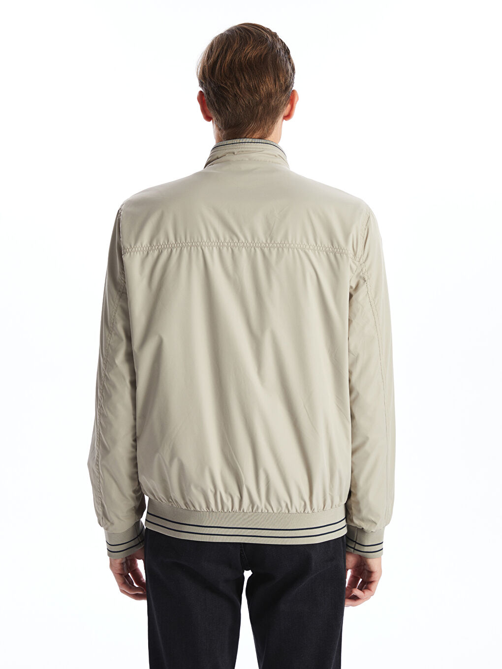 Standard Fit Funnel Neck Men's Coat -S50921Z8-K2N