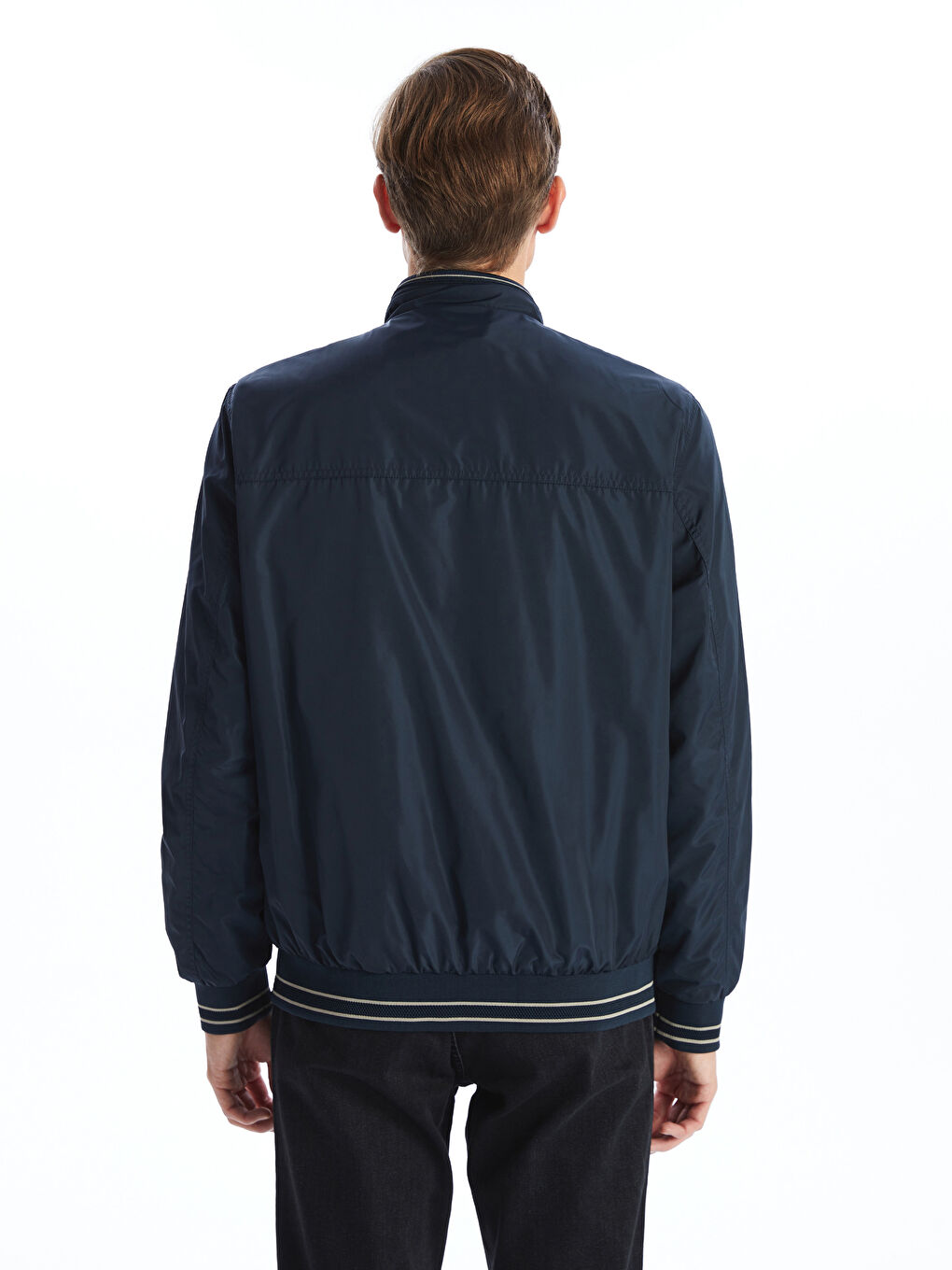 Standard Fit Funnel Neck Men's Coat -S50921Z8-K2N