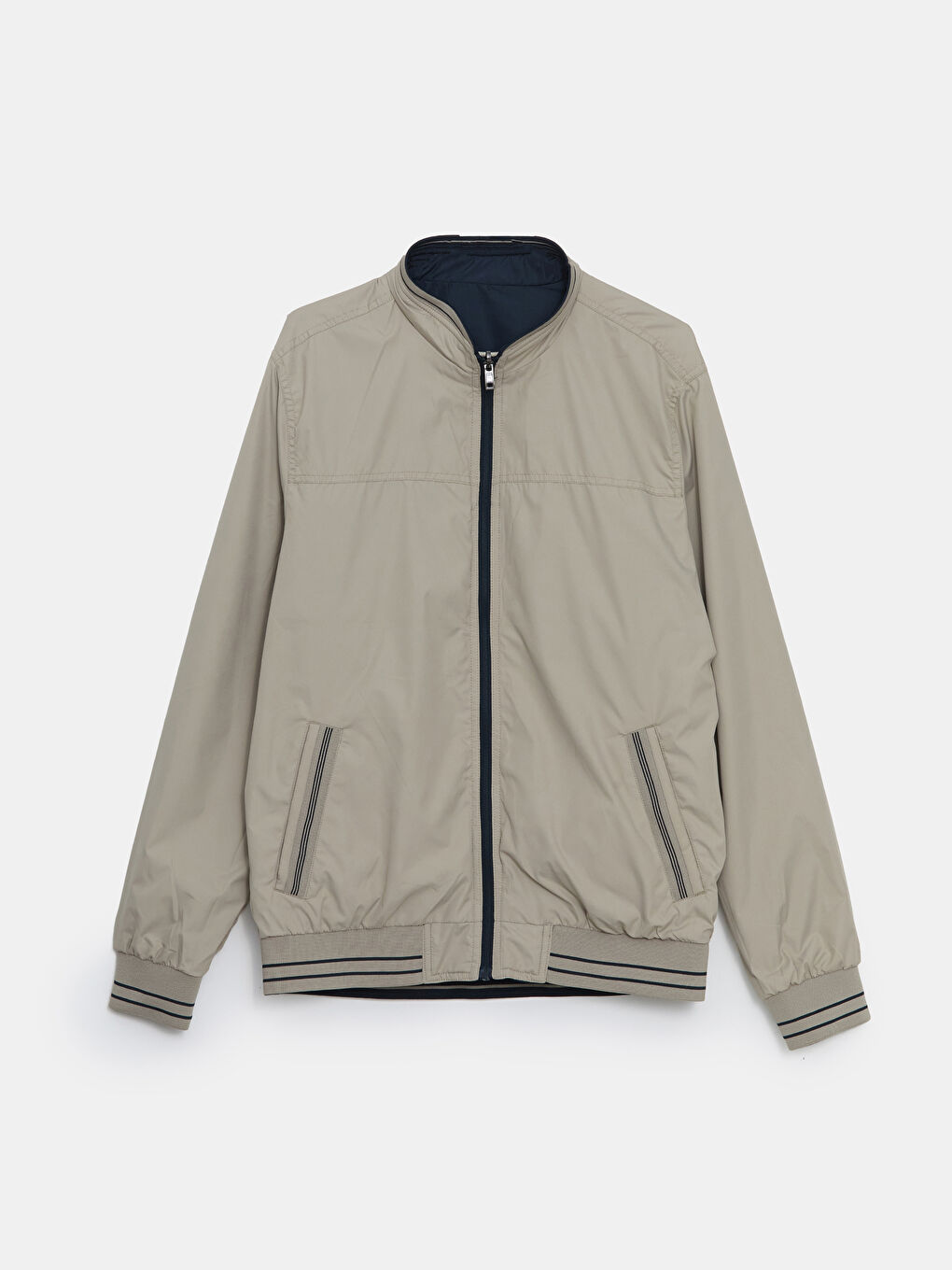 Standard Fit Funnel Neck Men's Coat -S50921Z8-K2N