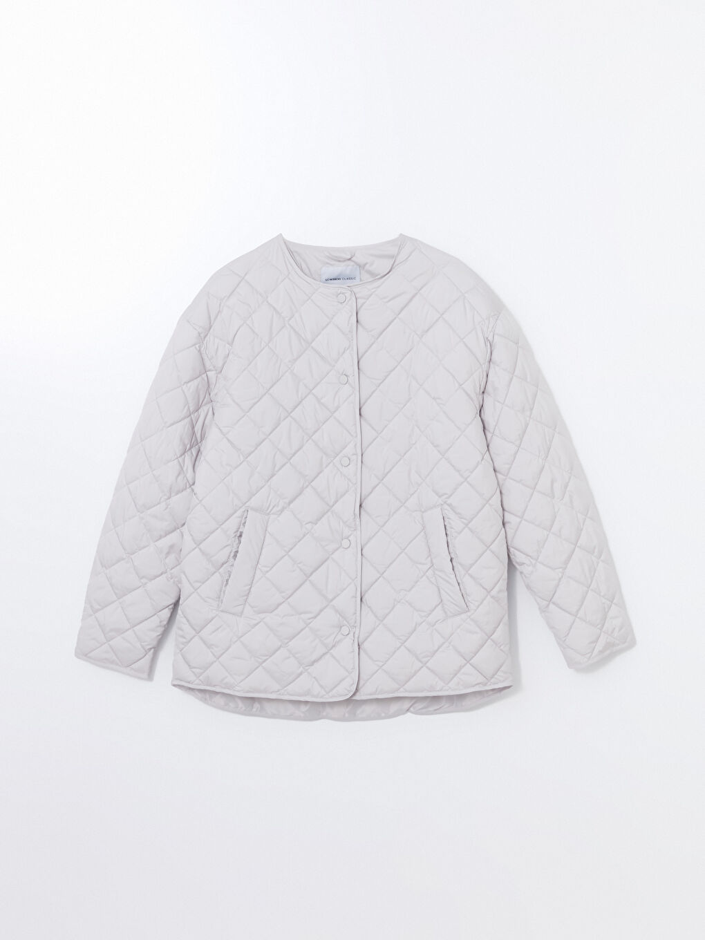 Crew Neck Quilted Oversize Women's Puffer Coat -S50935Z8-G5K