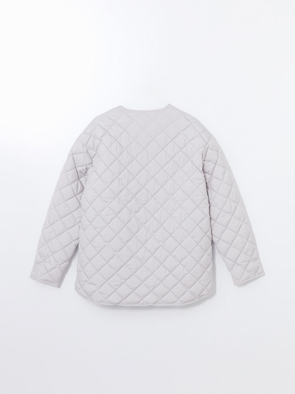 Crew Neck Quilted Oversize Women's Puffer Coat -S50935Z8-G5K