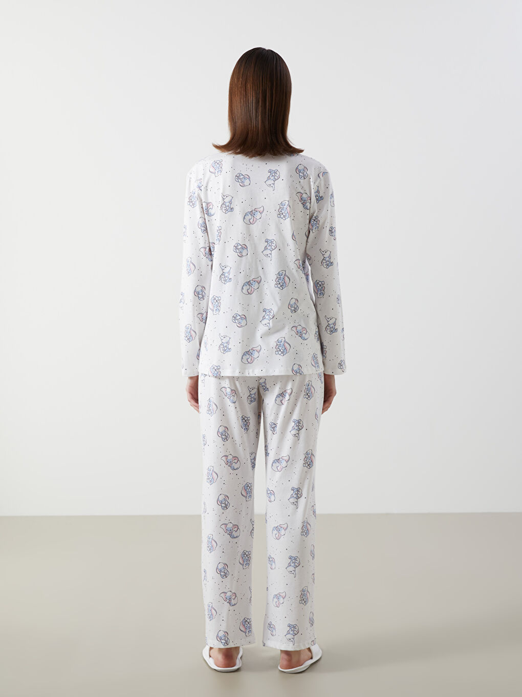 Shirt Collar Patterned Maternity Pyjama Set -S50951Z8-LRA