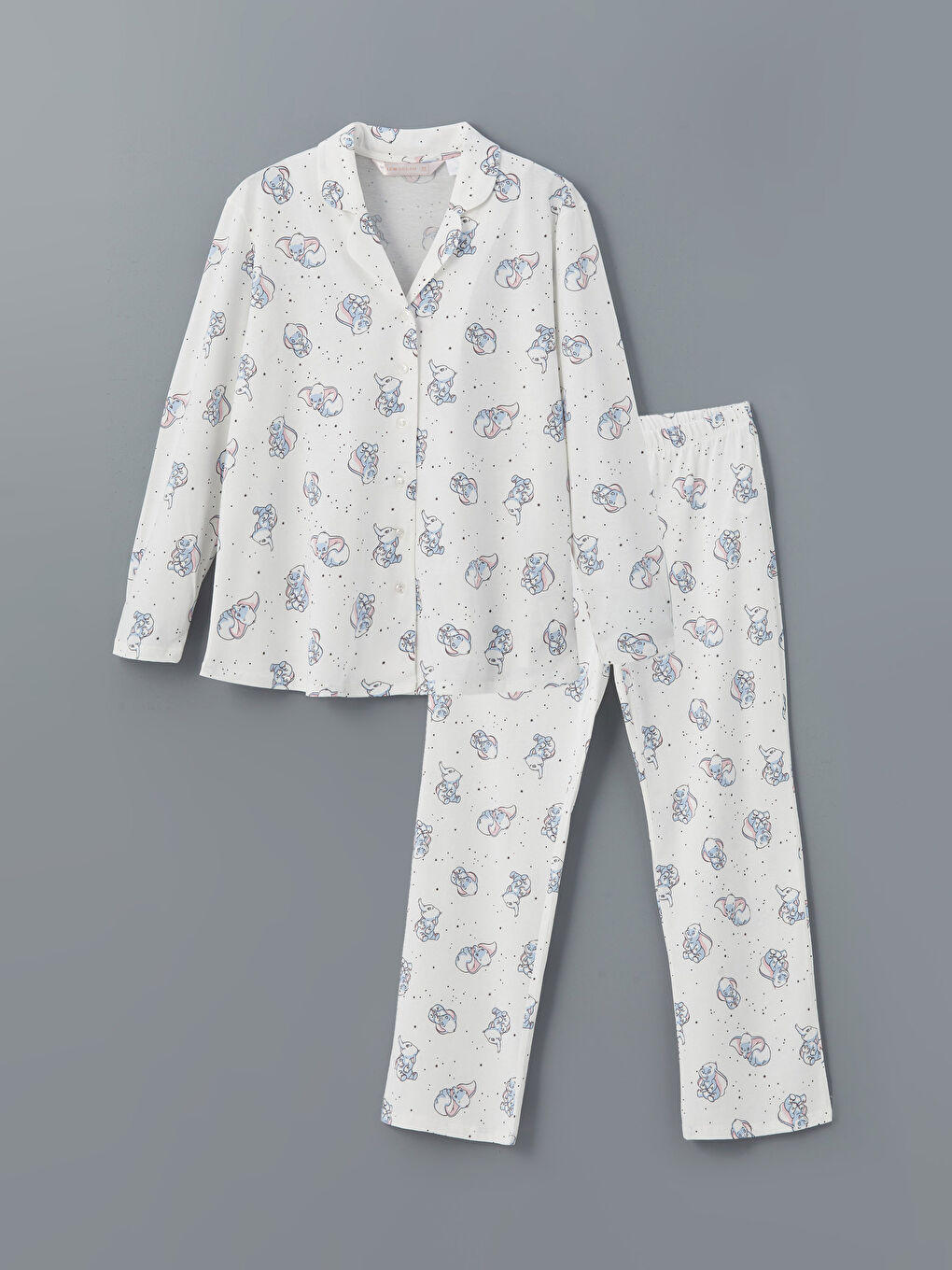 Shirt Collar Patterned Maternity Pyjama Set -S50951Z8-LRA