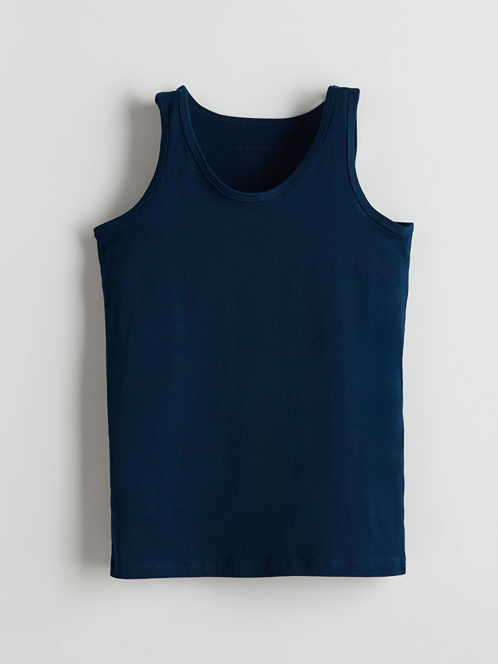 Lacivert Bisiklet Yaka Erkek Çocuk Atlet