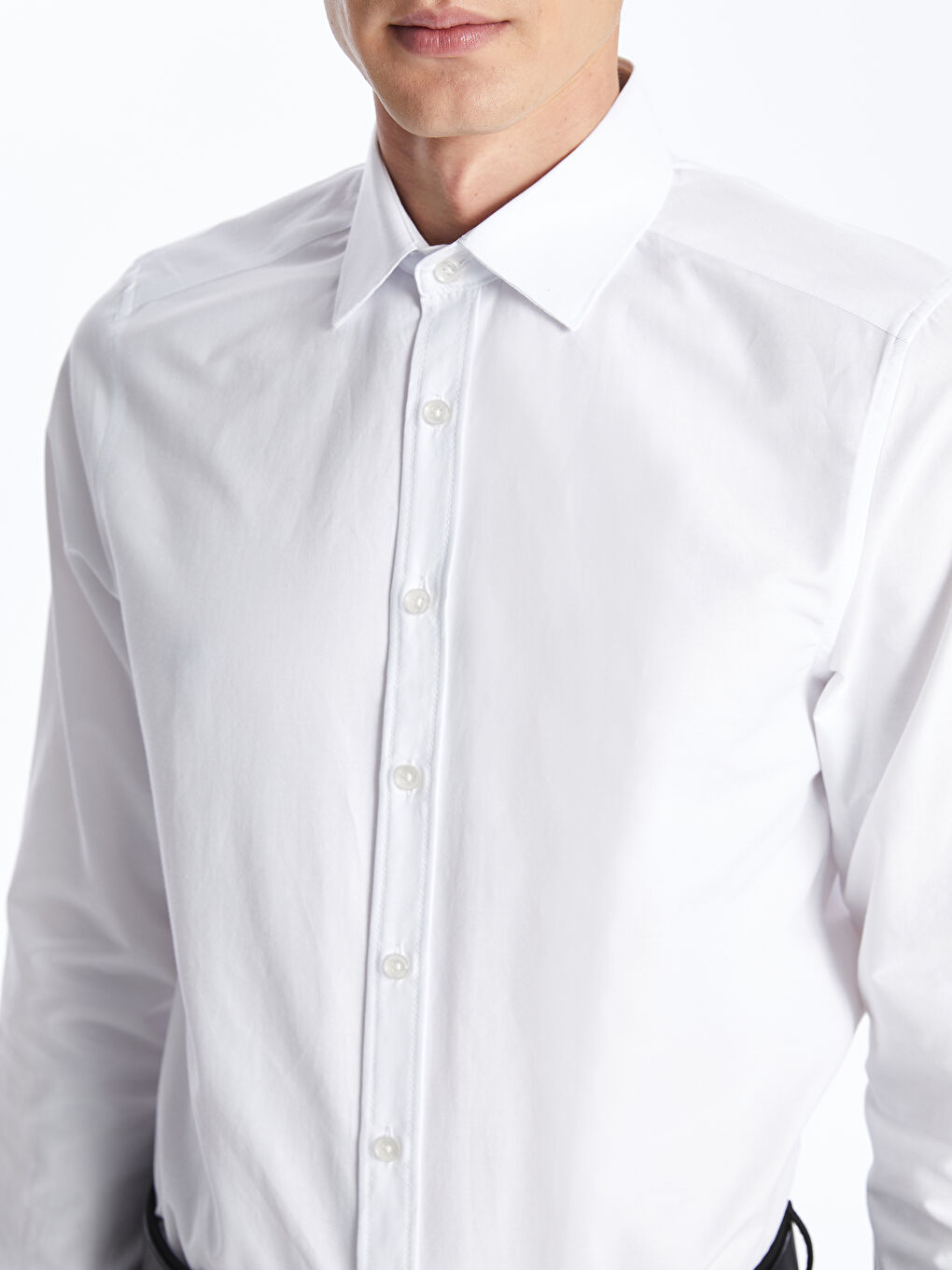 LCWAIKIKI Formal Beyaz Slim Fit Uzun Kollu Poplin Erkek Gömlek - 2