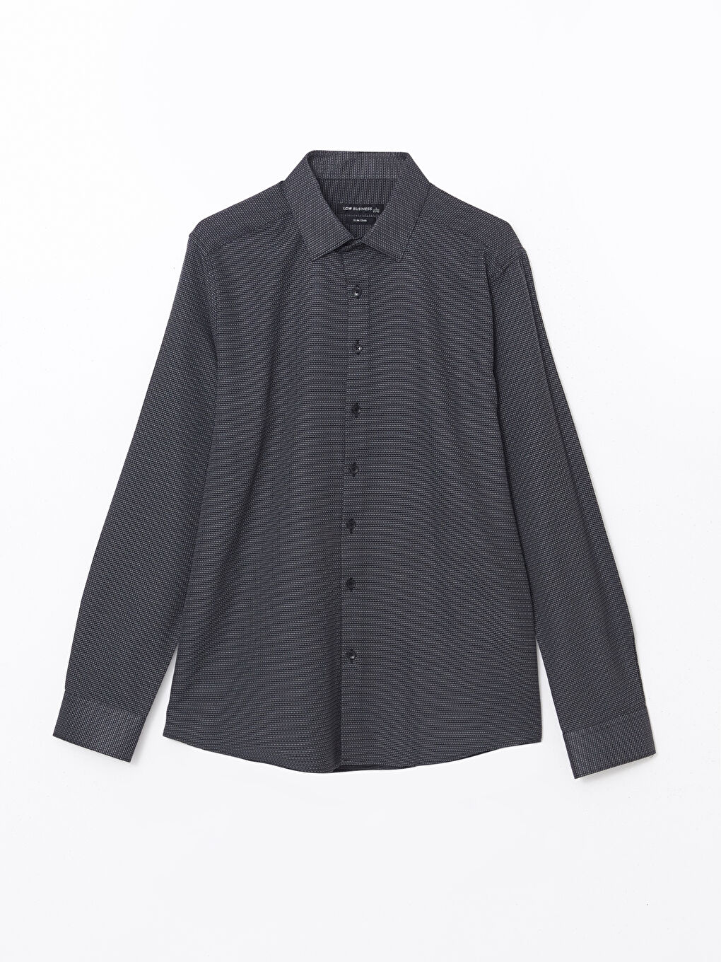 Slim Fit Long Sleeve Dobby Weave Men's Shirt -S50998Z8-HFP