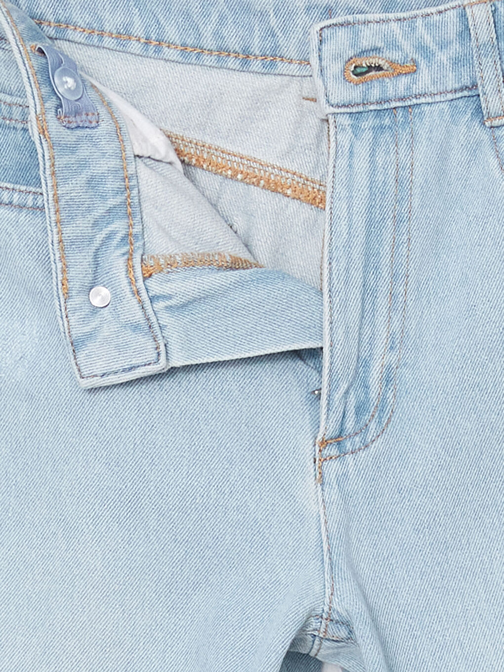 Girl's Jean Trousers with Adjustable Elastic Waist -S51033Z4-311