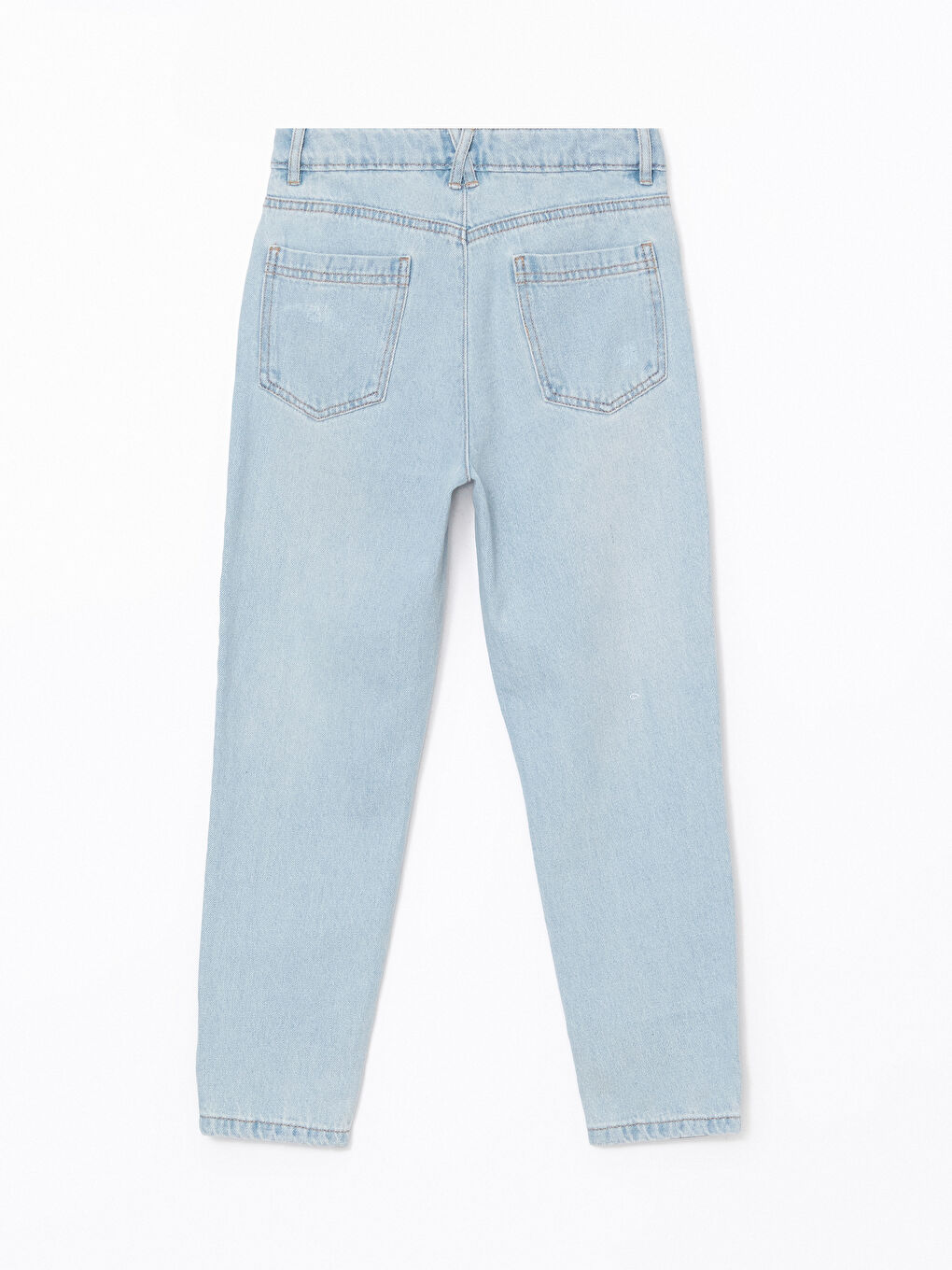 Girl's Jean Trousers with Adjustable Elastic Waist -S51033Z4-311