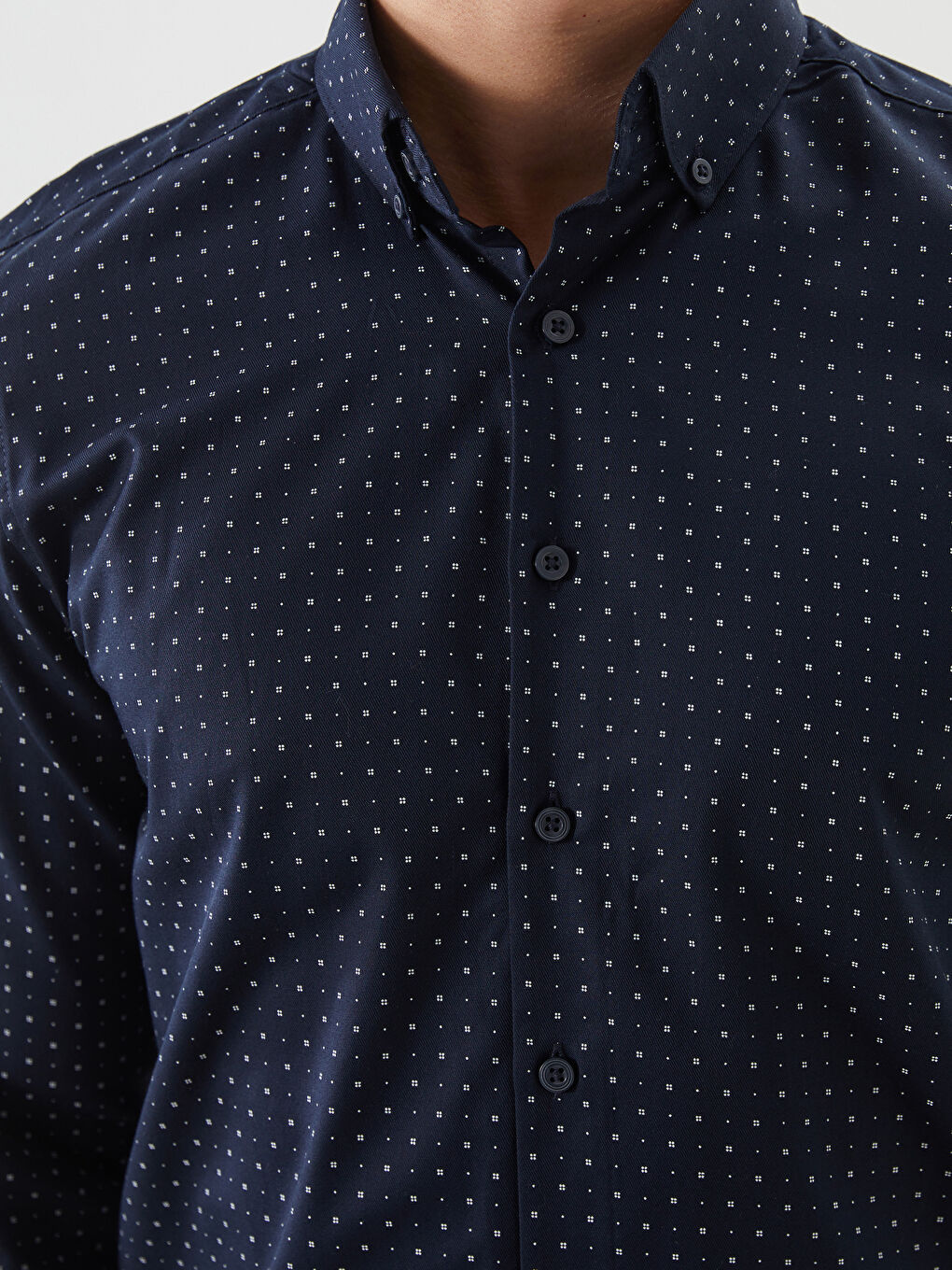 Regular Fit Long Sleeve Men's Shirt -S51047Z8-LSJ