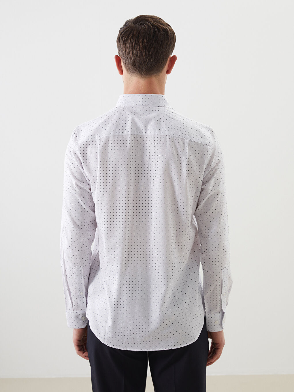Regular Fit Long Sleeve Men's Shirt -S51047Z8-LU7