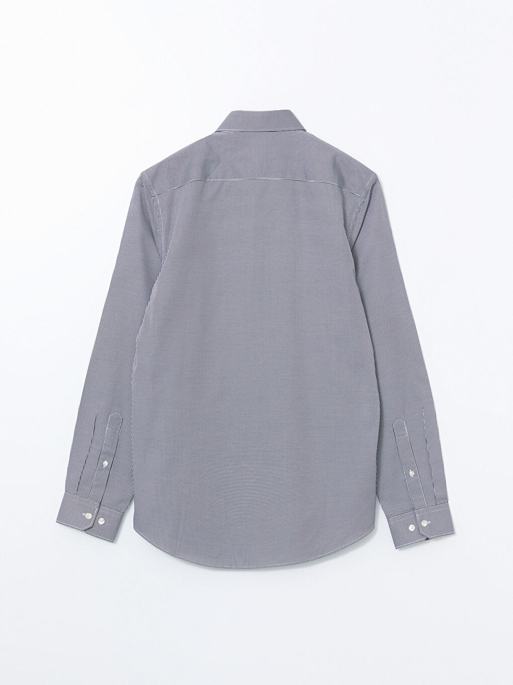 Slim Fit Long Sleeve Plaid Twill Men's Shirt -S51056Z8-LKX