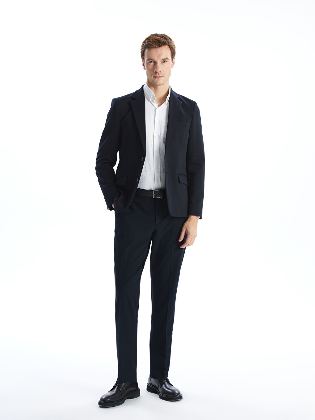 LCWAIKIKI Formal Lacivert Dar Kalıp Erkek Blazer Ceket - 1