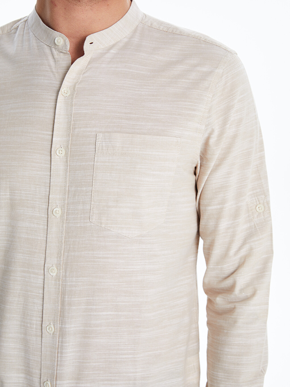 Grandad Collar Men's Shirt-2