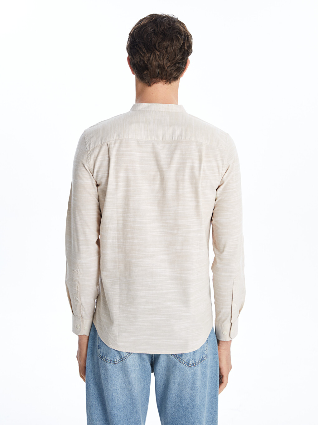 Grandad Collar Men's Shirt-3