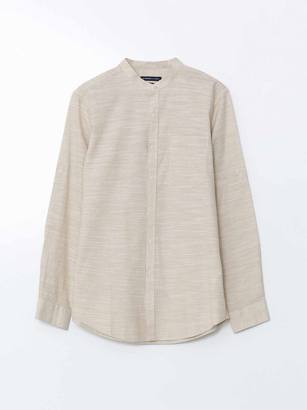 Grandad Collar Men's Shirt-4