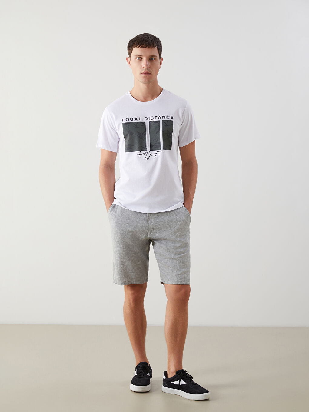 LCWAIKIKI Classic Standard Fit Linen Blend Men's Shorts -S51096Z8-P5X